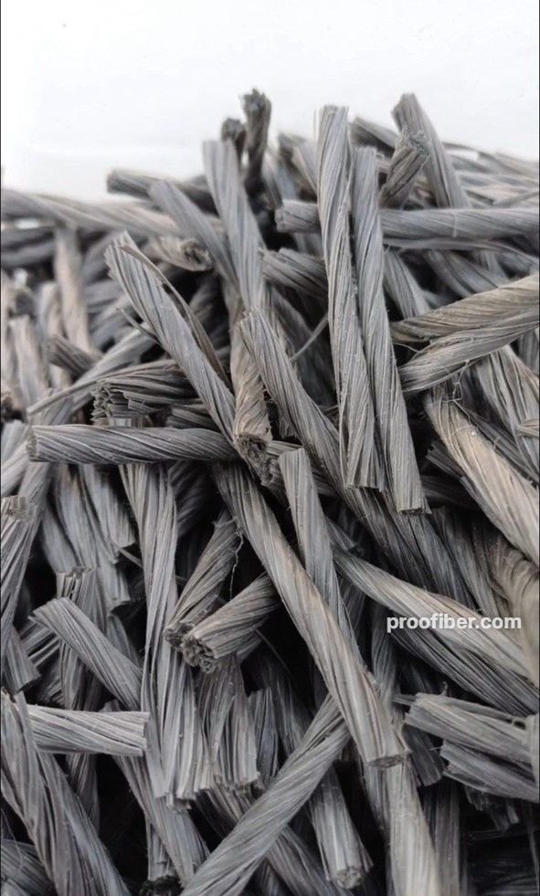 Burgulu makro sentetik fiber donatı